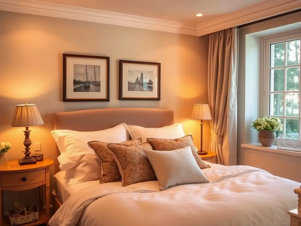 A cozy bedroom interior with custom-built furniture and soft lighting, showcasing Lion Dekorasyon's ability to create personalized spaces.